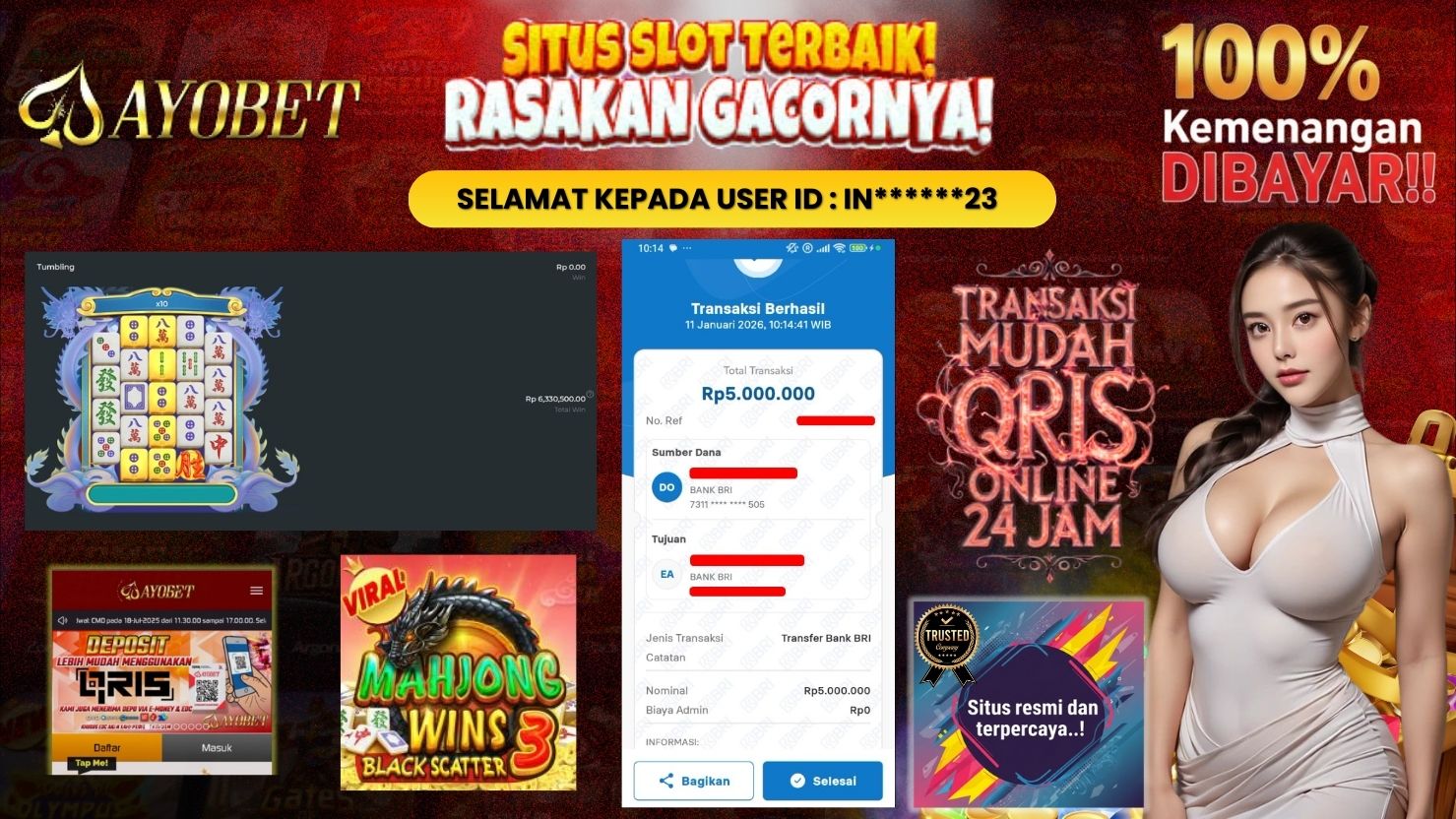 AYOBET JACKPOT SLOT MAHJONG WINS 3 - BLACK SCATTER